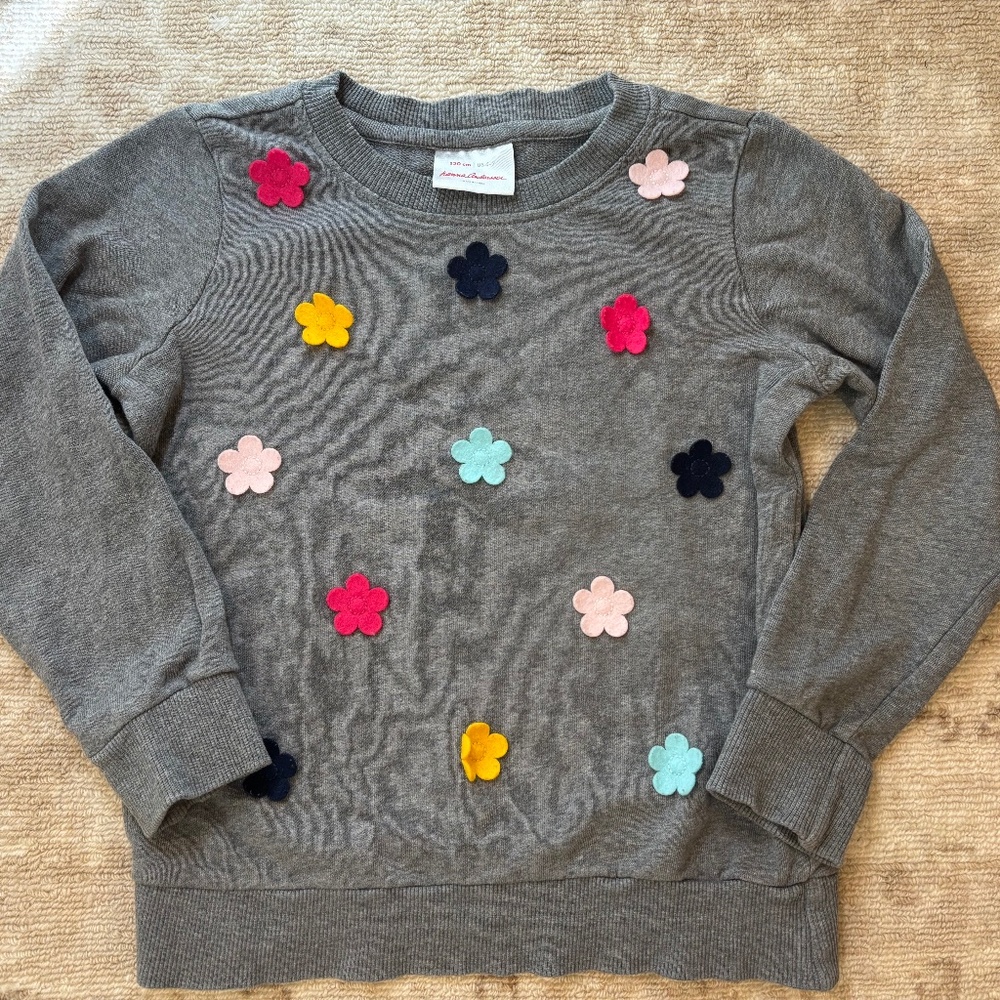 Girls Hanna Andersson sweatshirt size 120 (6/7)
